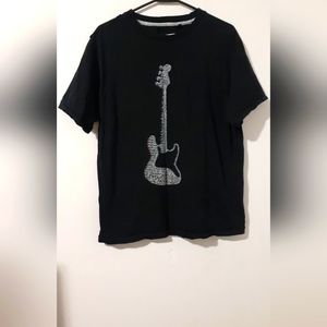 Provogue Shirt Mens L Born To Rock Black/gray Crew Neck